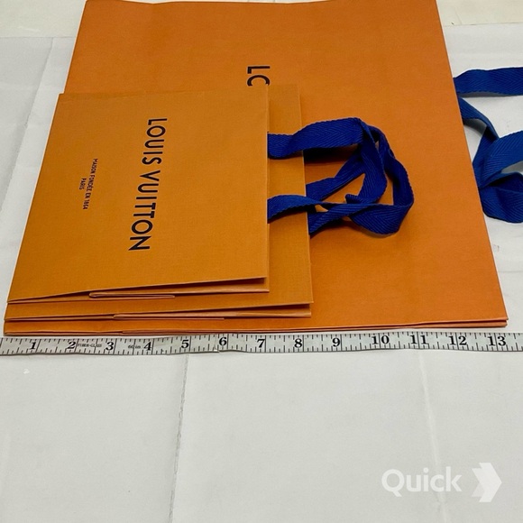 Louis Vuitton Gift Bag and Blue Ribbon - 6 pcs bundle set - Picture 10 of 12